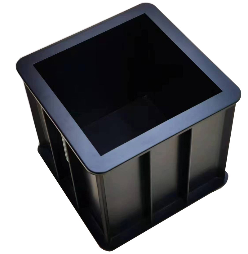 Cubo de resistencia de cemento negro 150mm molde de prueba