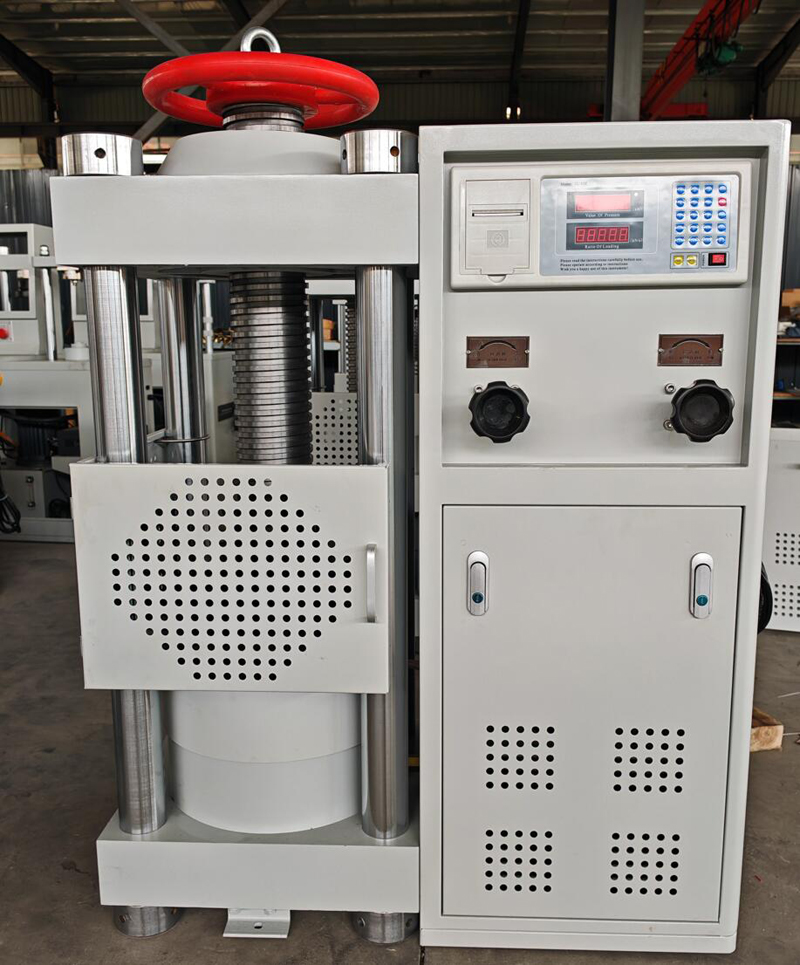 Máquina de prensa de hormigón 2000KN para pruebas de laboratorio