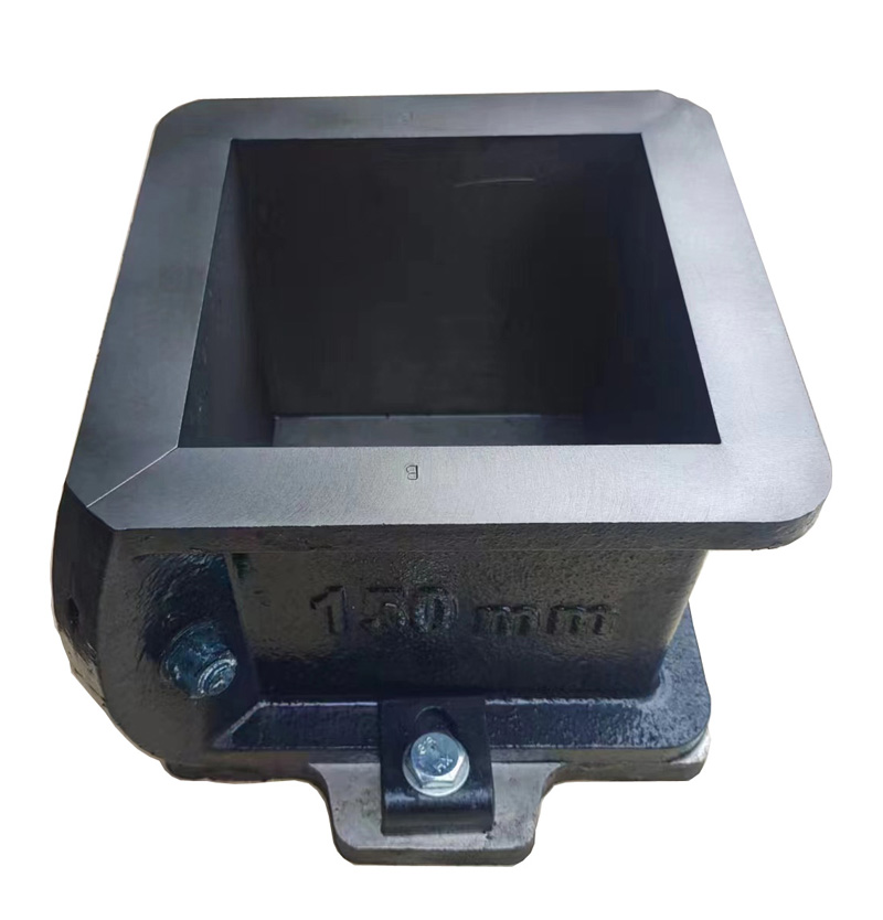 Molde de prueba de cubo de cemento de acero