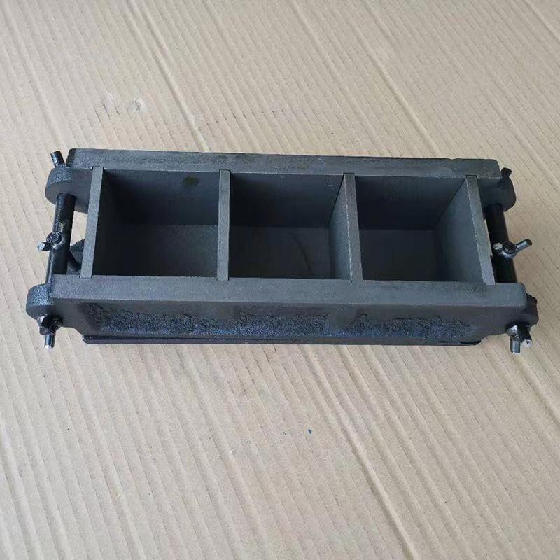 Hormigón 100 mm tres pandillas molde de prueba de cubo de hierro fundido