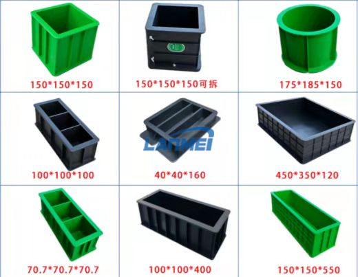 Molde de cubo de plástico para hormigón