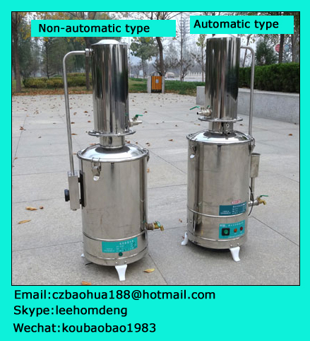 Destilador de agua de calefacción eléctrica de control automático