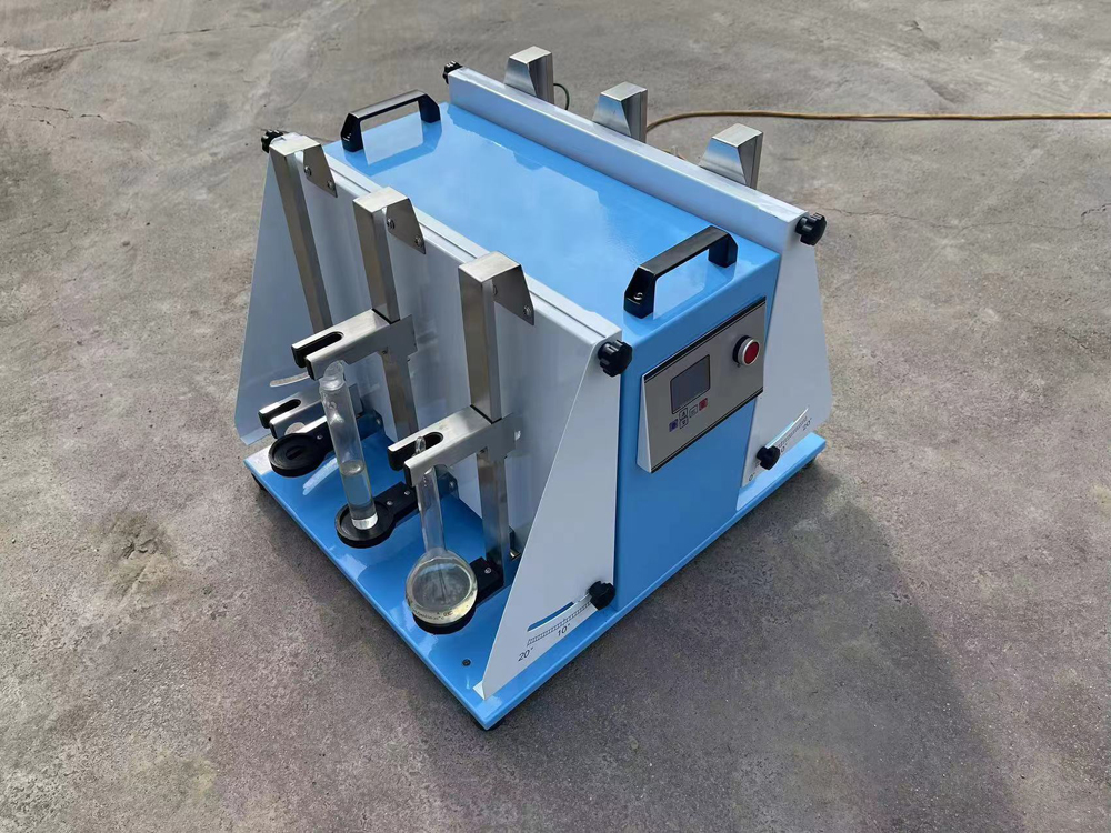 Laboratorio químico líquido vertical agitador Separator Funnel Shaker