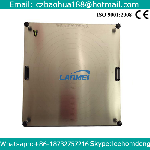 Conjunto de prueba de tabla de flujo de hormigón