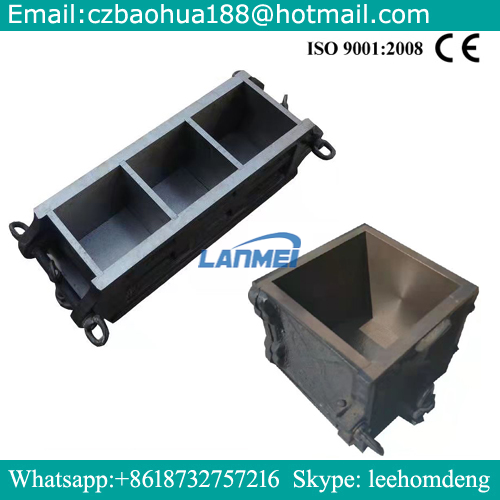 Moldes de cubo de hierro fundido para el laboratorio