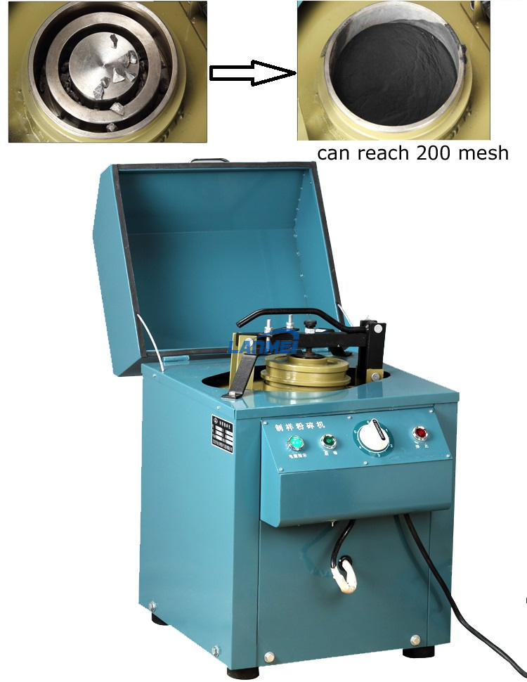 Máquina pulverizadora de muestra de molino de disco de laboratorio de molienda de polvo 200mesh