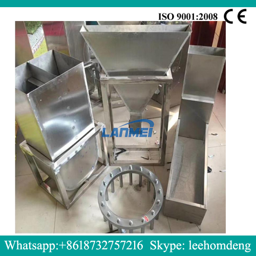 Embudo en forma de V, ranura en forma de U, caja en forma de L, ring J