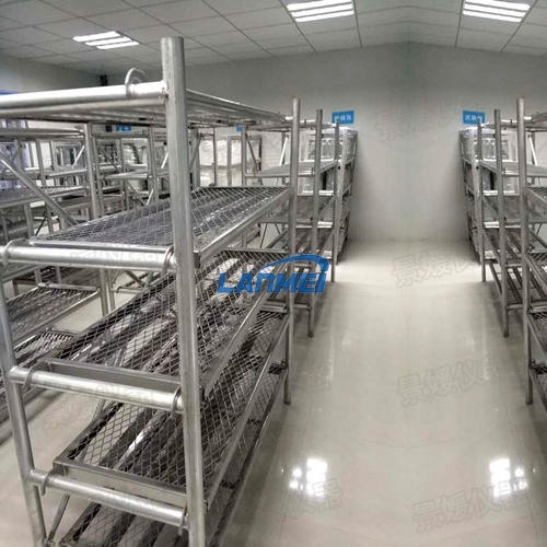 Estante de bloques de prueba para la sala de curado