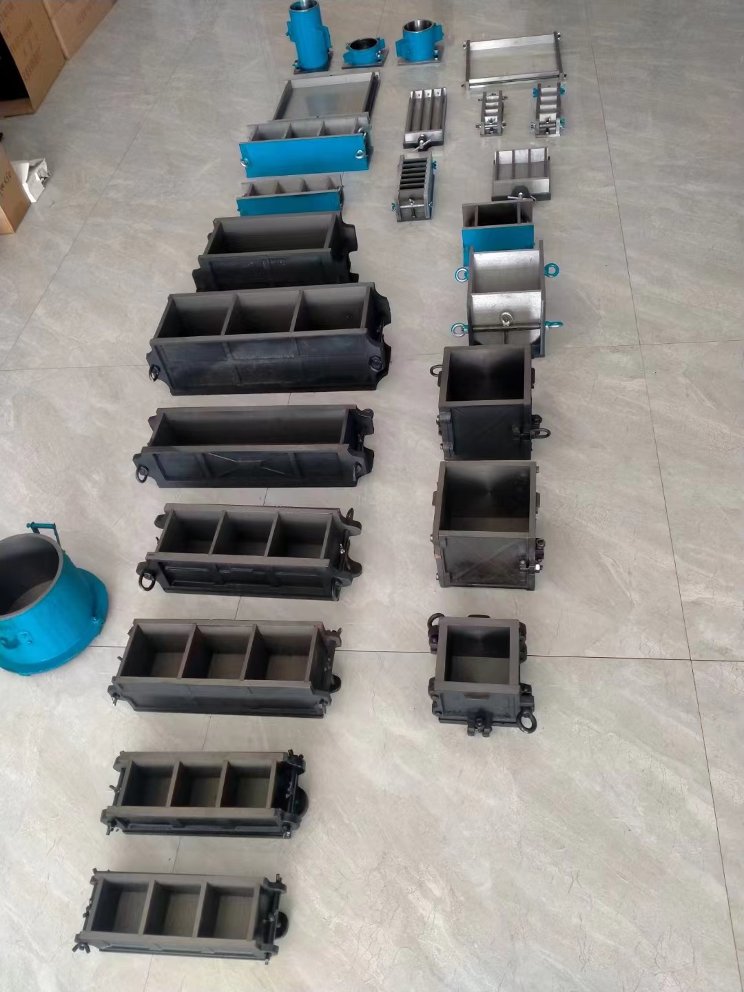 Molde de prueba de hierro de concreto2