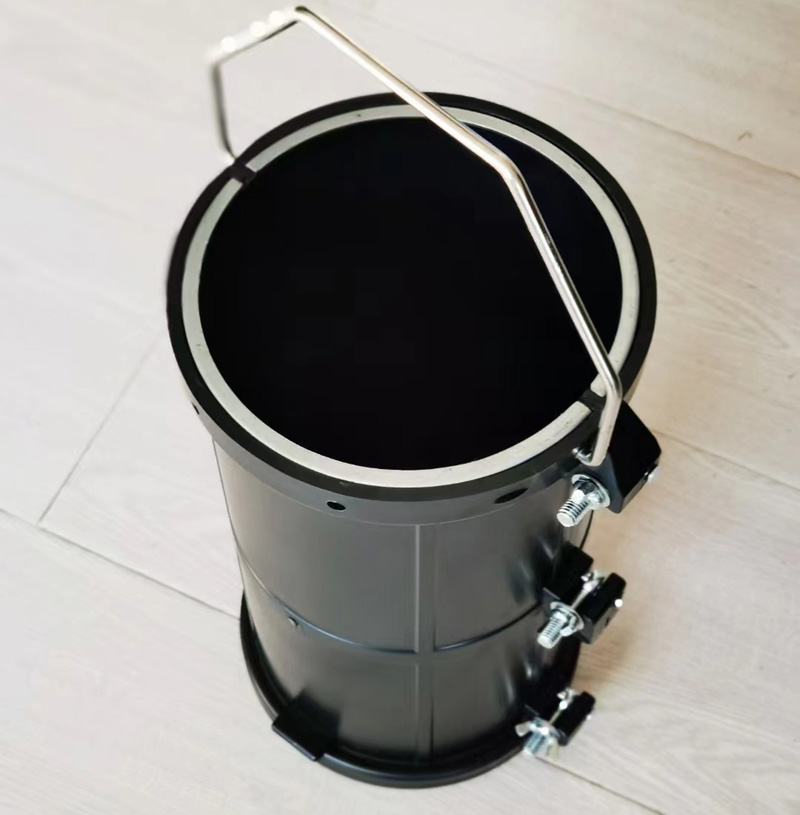 Molde de cilindro de acero de plástico