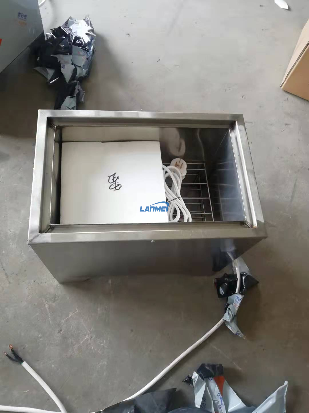 Caja de ebullición de hormigón de cemento