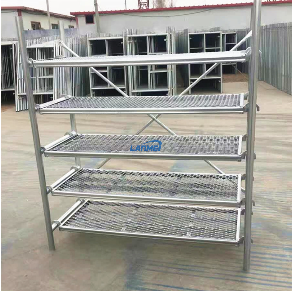 Estante de almacenamiento de cubos de concreto